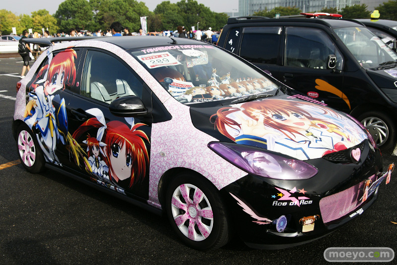 Illustration for article titled A Thousand Cars, Covered In Otaku Stickers